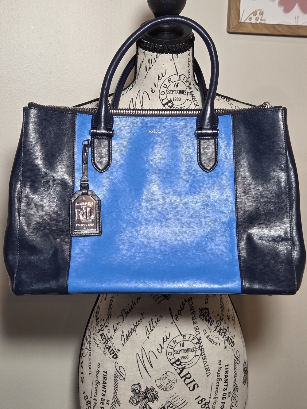 Lauren Ralph Lauren Newbury Double Zip Satchel - Picture 4 of 16